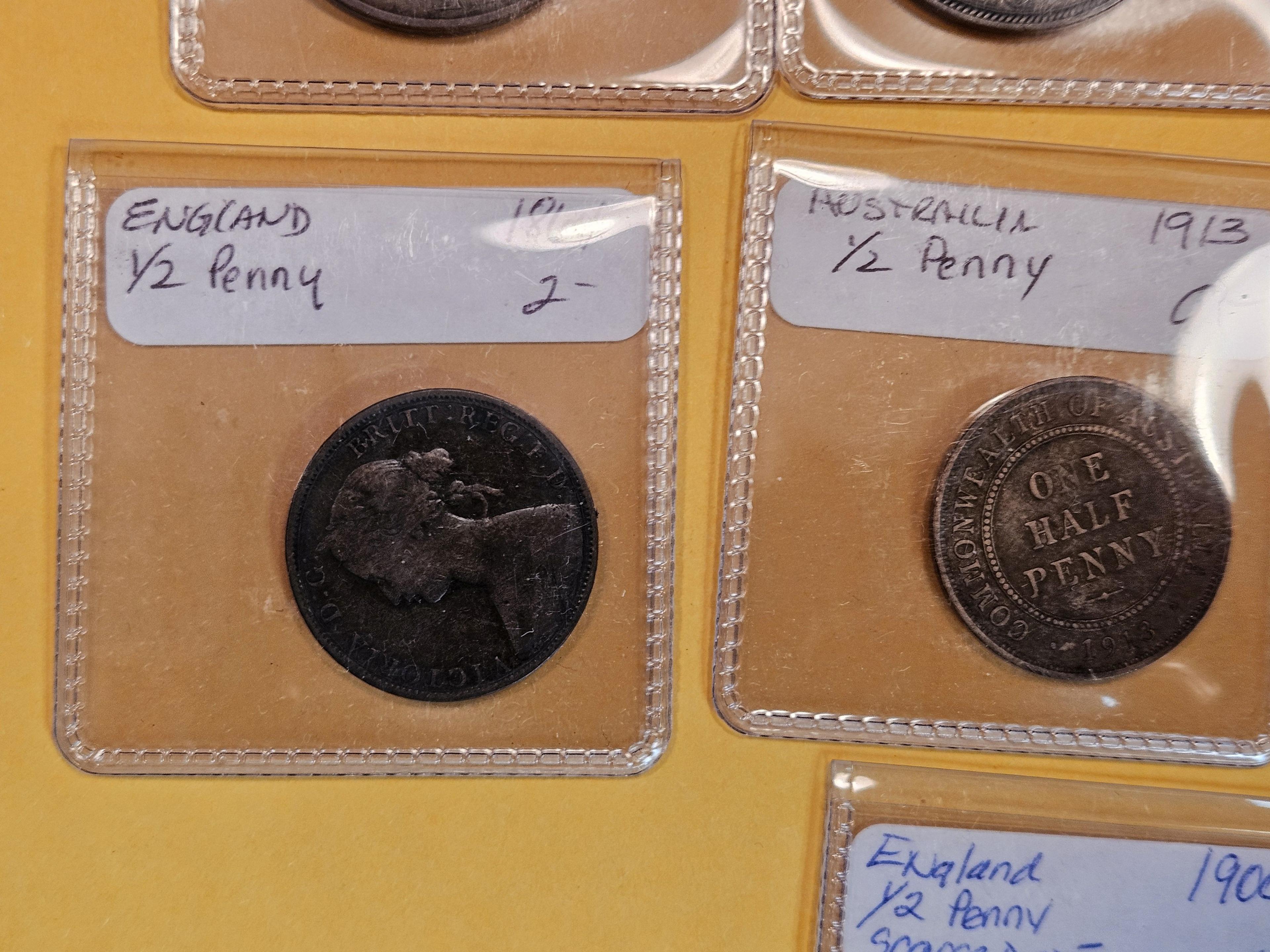 Seven more nice mixed World Coins