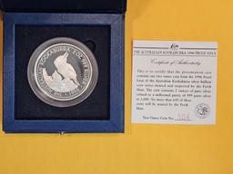 LOW MINTAGE! 1996 Australia Proof Deep Cameo Silver Two Dollars