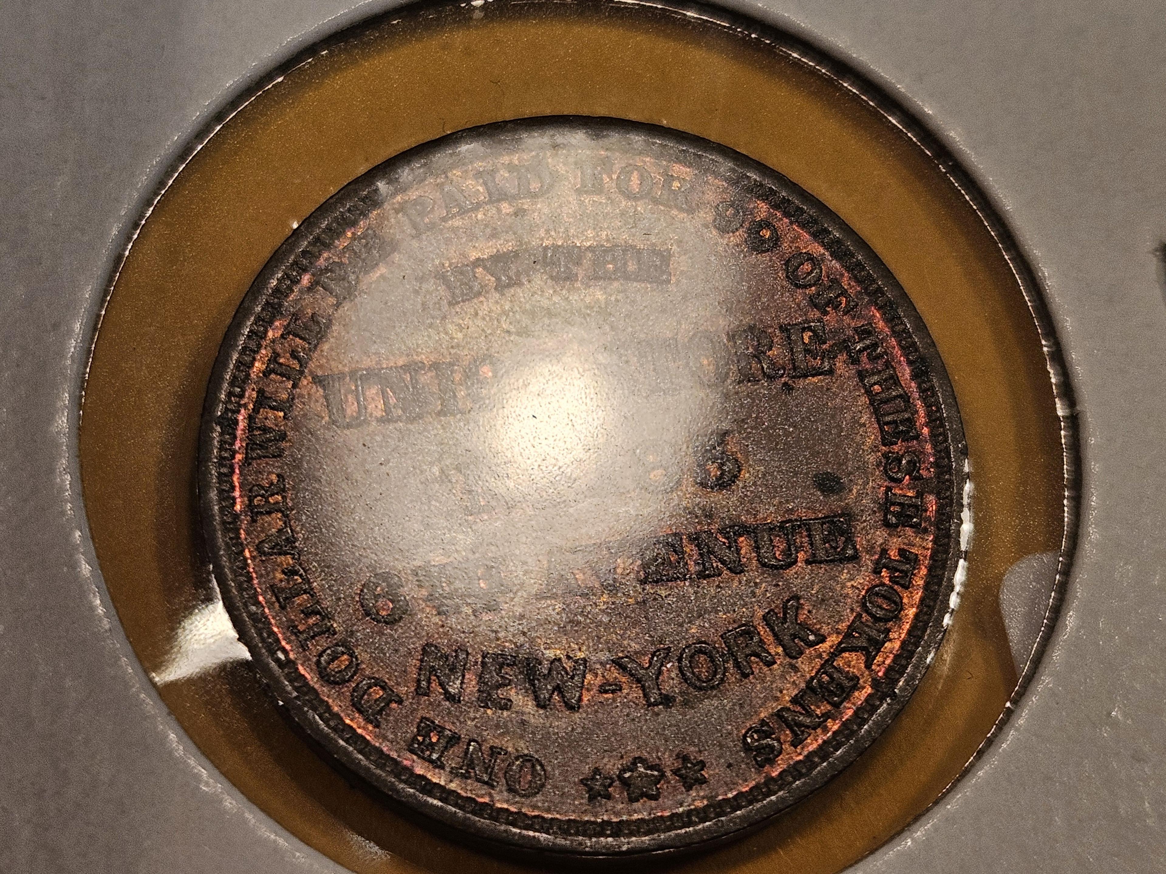 Uncirculated Merchant's Store card from the 1800's