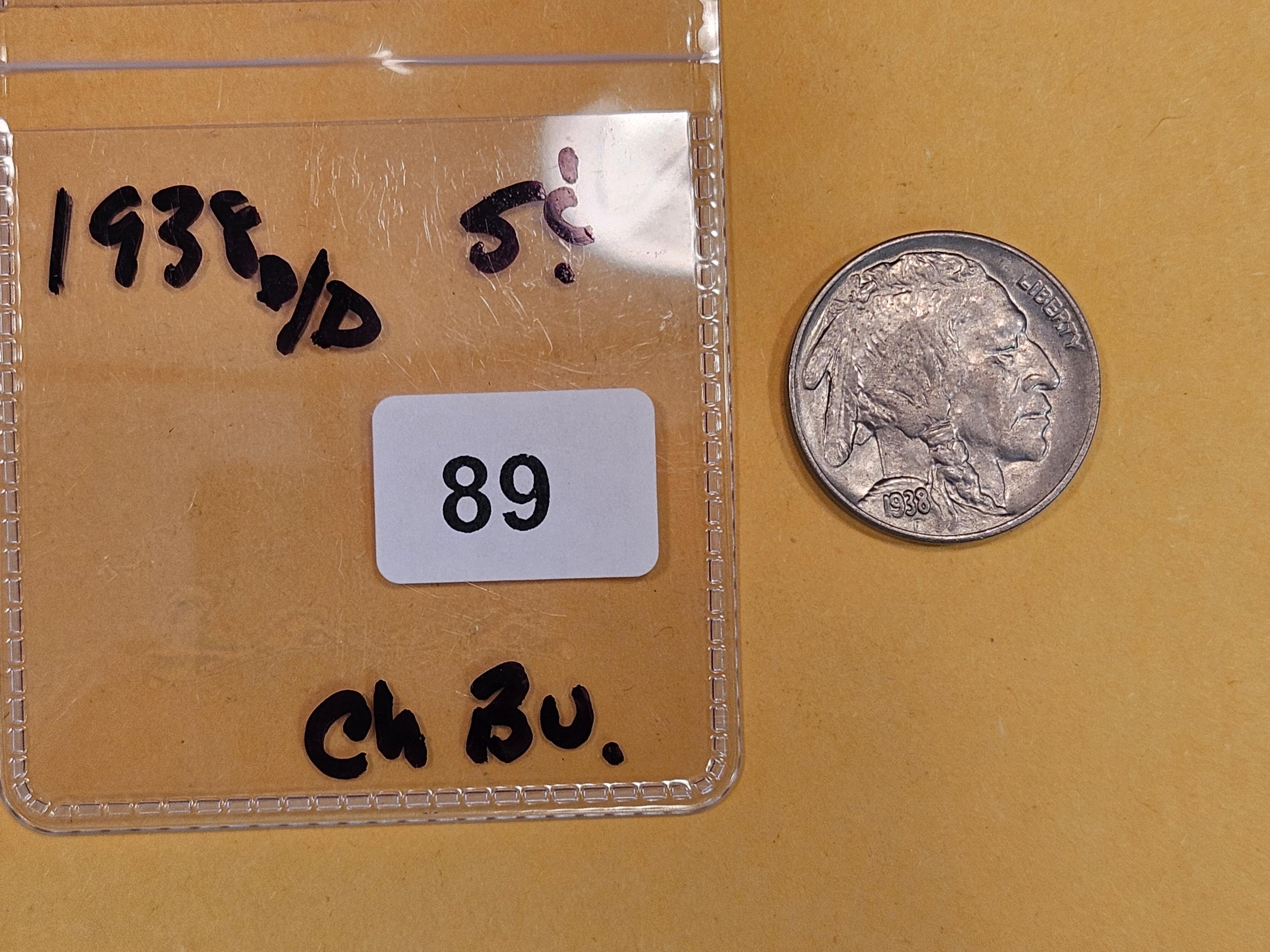 Repunched Mint Mark! 1938-D/D Buffalo Nickel