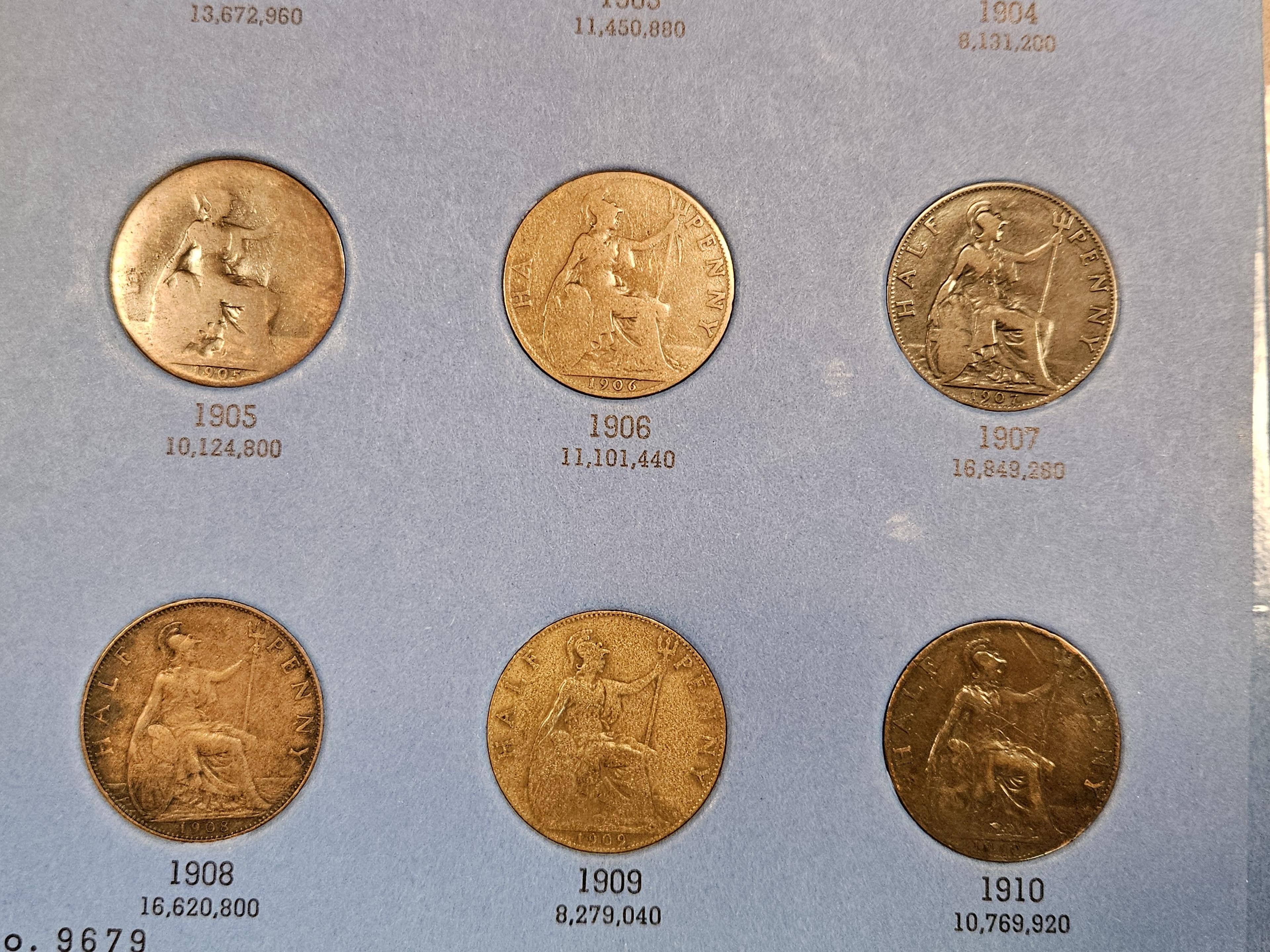 Near complete Great Britain penny album