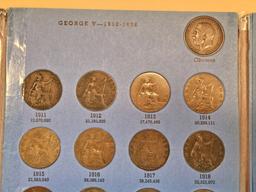 Near complete Great Britain penny album