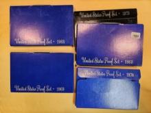 Five US Proof Sets