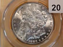 CAC! 1886 Morgan Dollar in Mint State 62