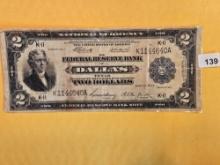 Series 1914 Two Dollar Large Size National Currency