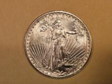 GOLD! Choice Brilliant Uncirculated 1924 Saint Gaudens Twenty Dollars