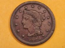 1854 Braided Hair Large Cent