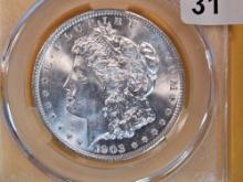 CAC! 1903 Morgan Dollar in Mint State 63