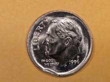 ERROR! GEM Brilliant Uncirculated 1996 Roosevelt Dime