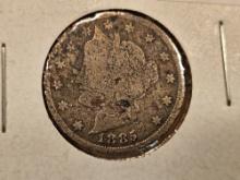 ** KEY DATE 1885 Liberty "V" Nickel