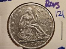 1853 Seated Liberty Half Dollar