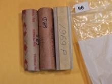 1969 P-D-S BU Lincoln Cent rolls