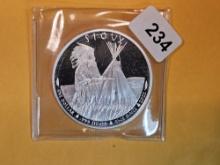 GEM Proof Deep Cameo 2022 Sioux Sovereign Nation silver Dollar