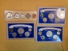 Four Silver Coin sets