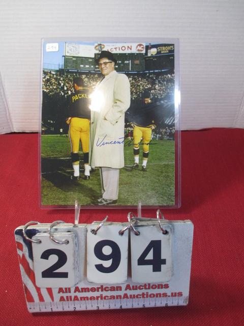 8"X10" Autographed Photo-Vince Lombardi