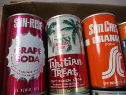 Mixed Advertising Soda/Pop Flat Top Cans-Lot of 12