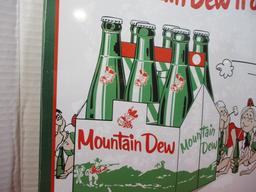 Mountain Dew Metal "Hillbilly" Advertising Sign
