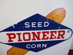 Pioneer Seed Corn  Metal Advertising Sign