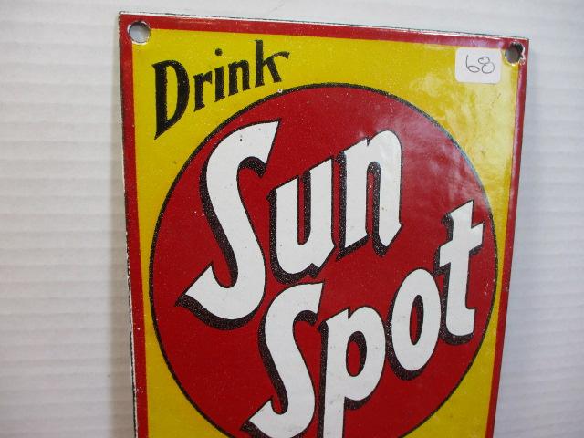 "Sun Spot" Porcelain Advertising Sign