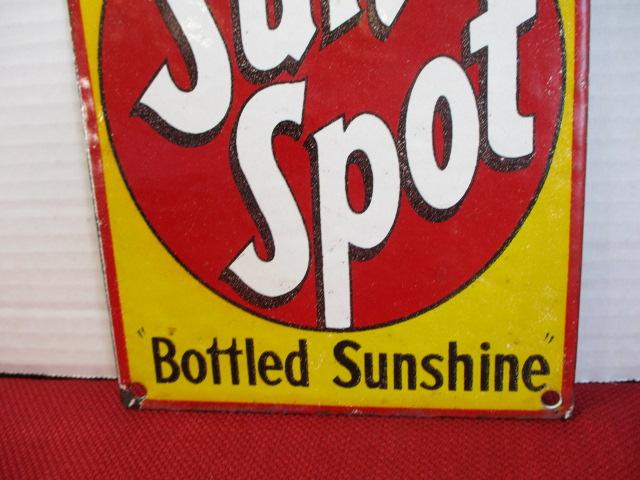 "Sun Spot" Porcelain Advertising Sign