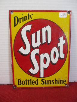 "Sun Spot" Porcelain Advertising Sign