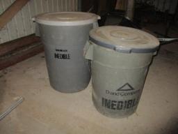 Two Large Bins w/ Rye Grass Seed