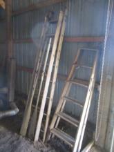 Primitive Wooden Ladders & Oars