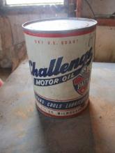 *Challenge Motor Oil by Pate Oil Milwaukee, WI 1 Quart Advertising Can