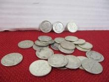 Pre 1964 U.S. Silver Roosevelt Dimes-Lot of 25