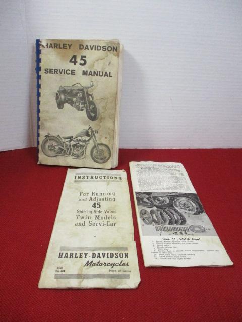 Harley Davidson "45" Service and Instruction Manuals