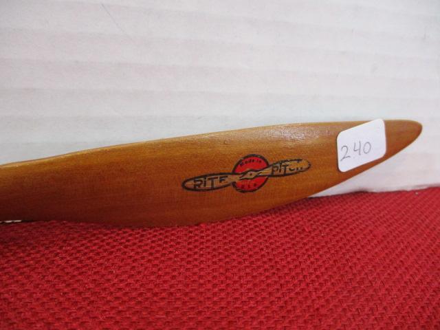 12 10 Rite Pitch Vintage Model Airplane Prop