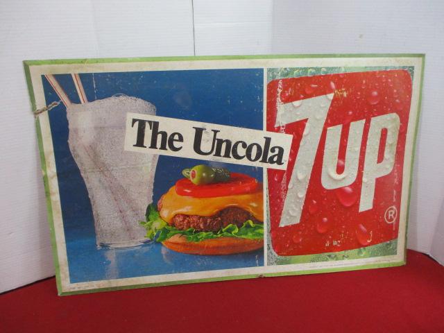 1966 7-UP The Uncola Original Cardstock Advertising Poster
