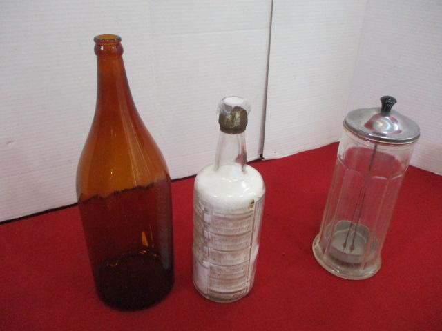 Barber Shop Sterilizer Jar & Other Bottles