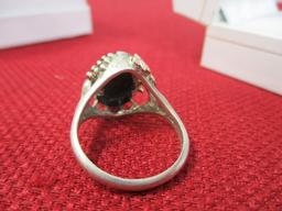 Sterling Silver with 12K Black Hills Gold and Onyx Ring