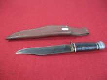 *Original Leather Handled Bowie Knife with Sheath