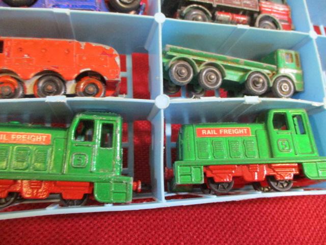 Mixed Die Cast Cars w/ Matchbox Case