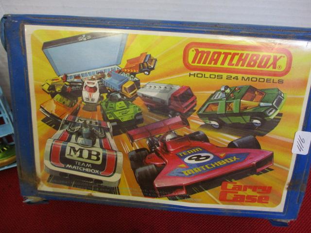 Mixed Die Cast Cars w/ Matchbox Case