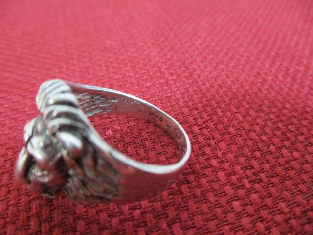 Sterling Silver Lion Head Ring