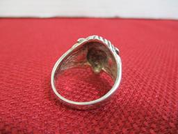 Sterling Silver Lion Head Ring