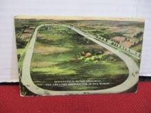 *Very Early Indianapolis Motor Speedway Postcard