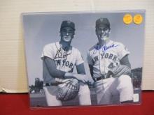 New York Yankees Nolan Ryan 7 Tom Seaver 8"X10" Autograph Photo