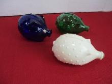 Hobnail Piggybanks-Lot of 3