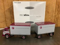 53 White 3000 Freight Truck w/16' Trailer -First Gear