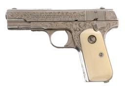 John Adams Sr. Engraved Colt 1903/08 .380 Pistol