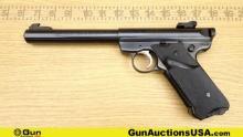 RUGER MARK II GOVERNMENT TARGET MODEL .22 LR TARGET Pistol. Very Good. 7" Barrel. Shiny Bore, Tight