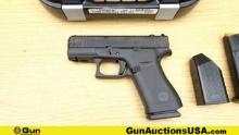 Glock 43X 9X19 Pistol. Like New. 3.25" Barrel. Semi Auto Features a White Dot Front Sight, White Out