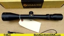 Simmons 800481 Scope. NEW in Box. 3-9x40 Scope, Full Coated Optics in Matte Black. Includes Original