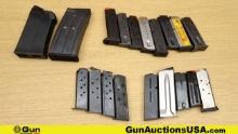 Beretta, S&W, Etc. 12 GA, 9 mm, 45 ACP, 32 ACP. Magazines. Lot of 19; Assorted Magazines.. (68380)