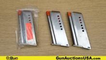 AMT Auto Mag III 30 Carbine Magazines. Excellent. Lot of 3; Stainless Steel 8 Round Magazines.. (680