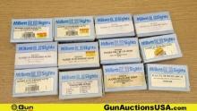 Millett Sights. Like New. Lot of 12: Assorted Sights. . (70824)